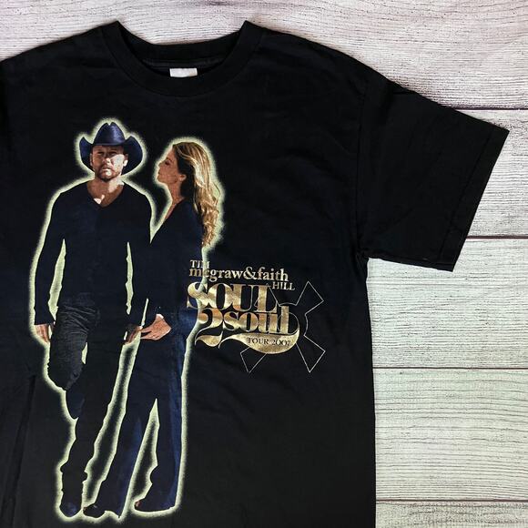 2007 Tim McGraw & Faith Hill Soul to Soul Country Music Tour T-shirt - Picture 1 of 8
